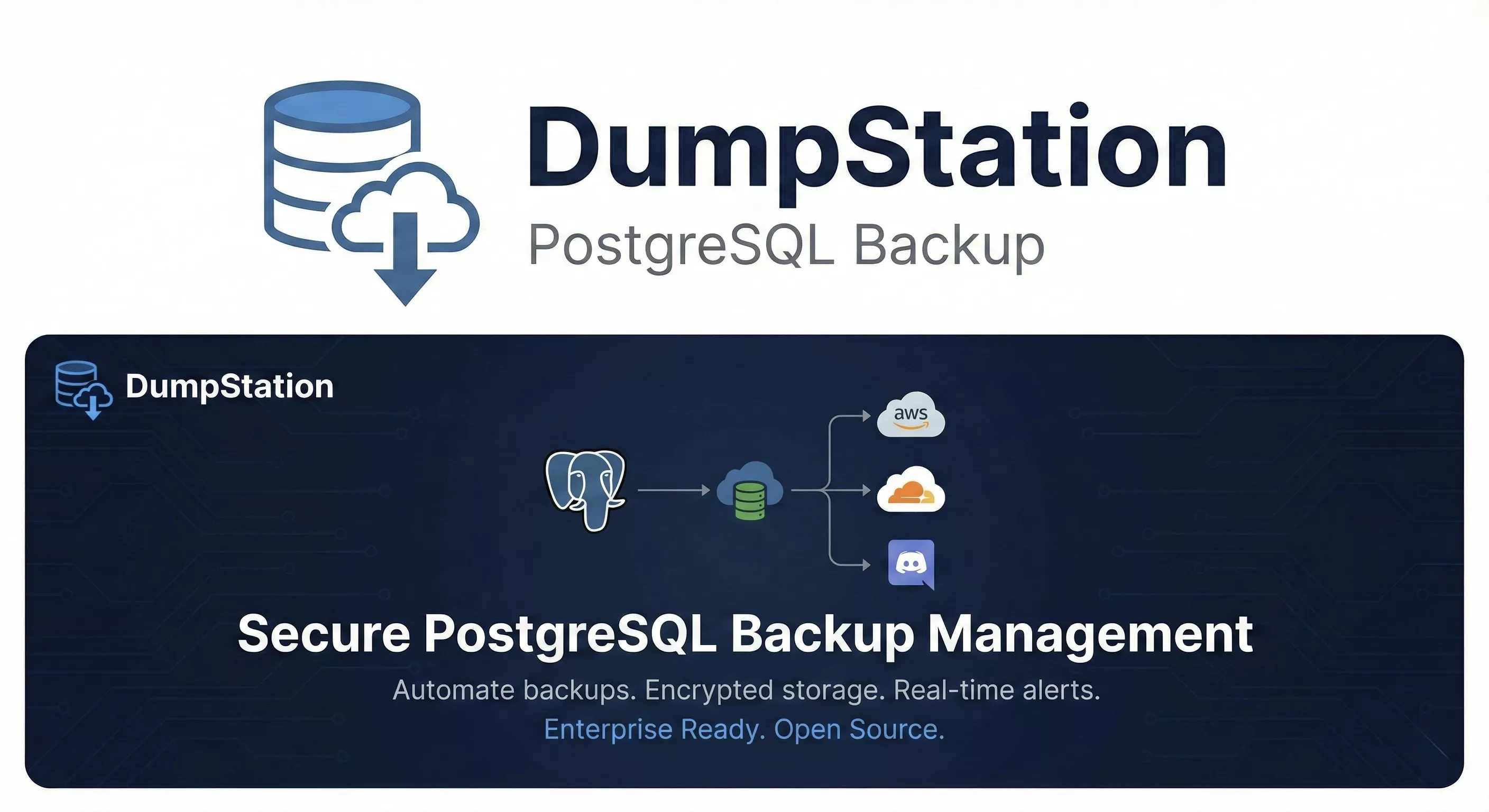 DumpStation: Self-Hosted PostgreSQL Backup Management System cover