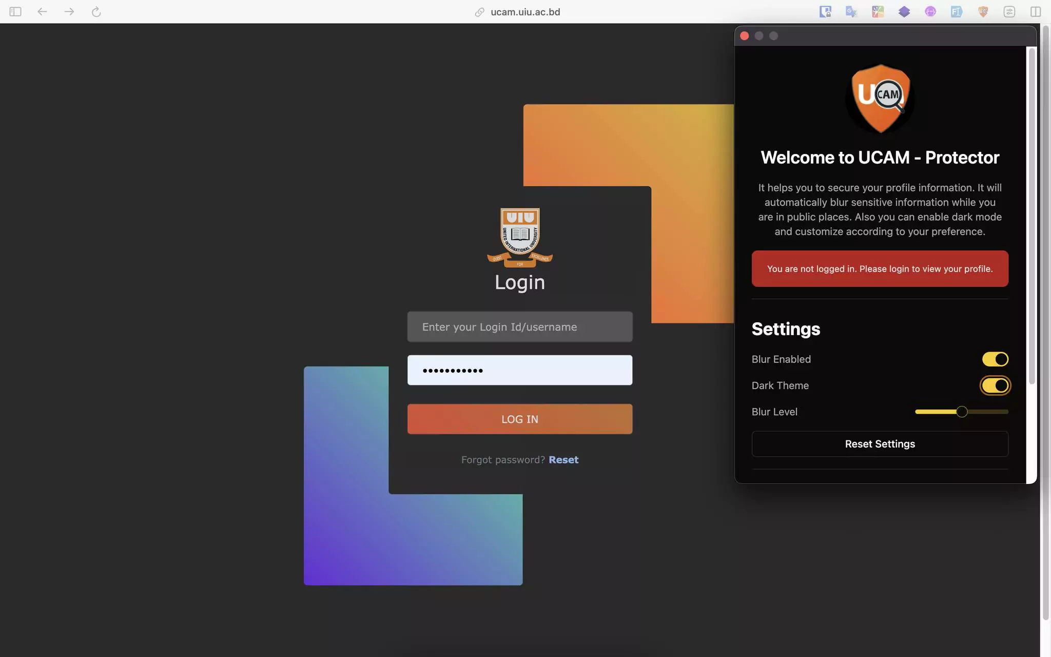 UCAM Protector in action